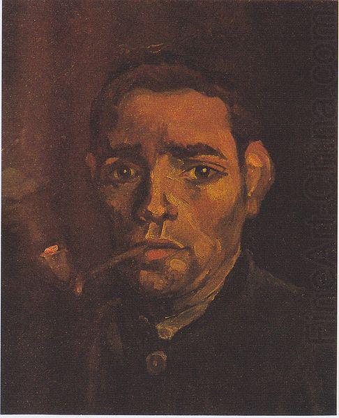 Head of a young peasant with a Pipe, Vincent Van Gogh